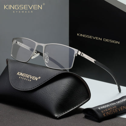 KINGSEVEN N9186 silver blue light sunglasses for men