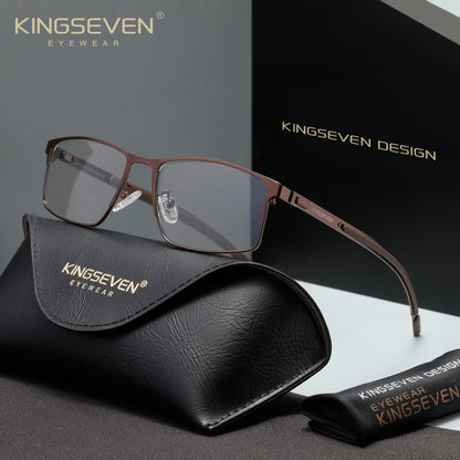 KINGSEVEN N9186 brown blue light sunglasses for men