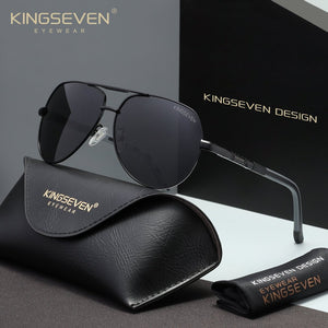 KINGSEVEN K725 black gray polarized sunglasses for men