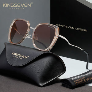 KINGSEVEN N7832 brown polorized sunglasses for women