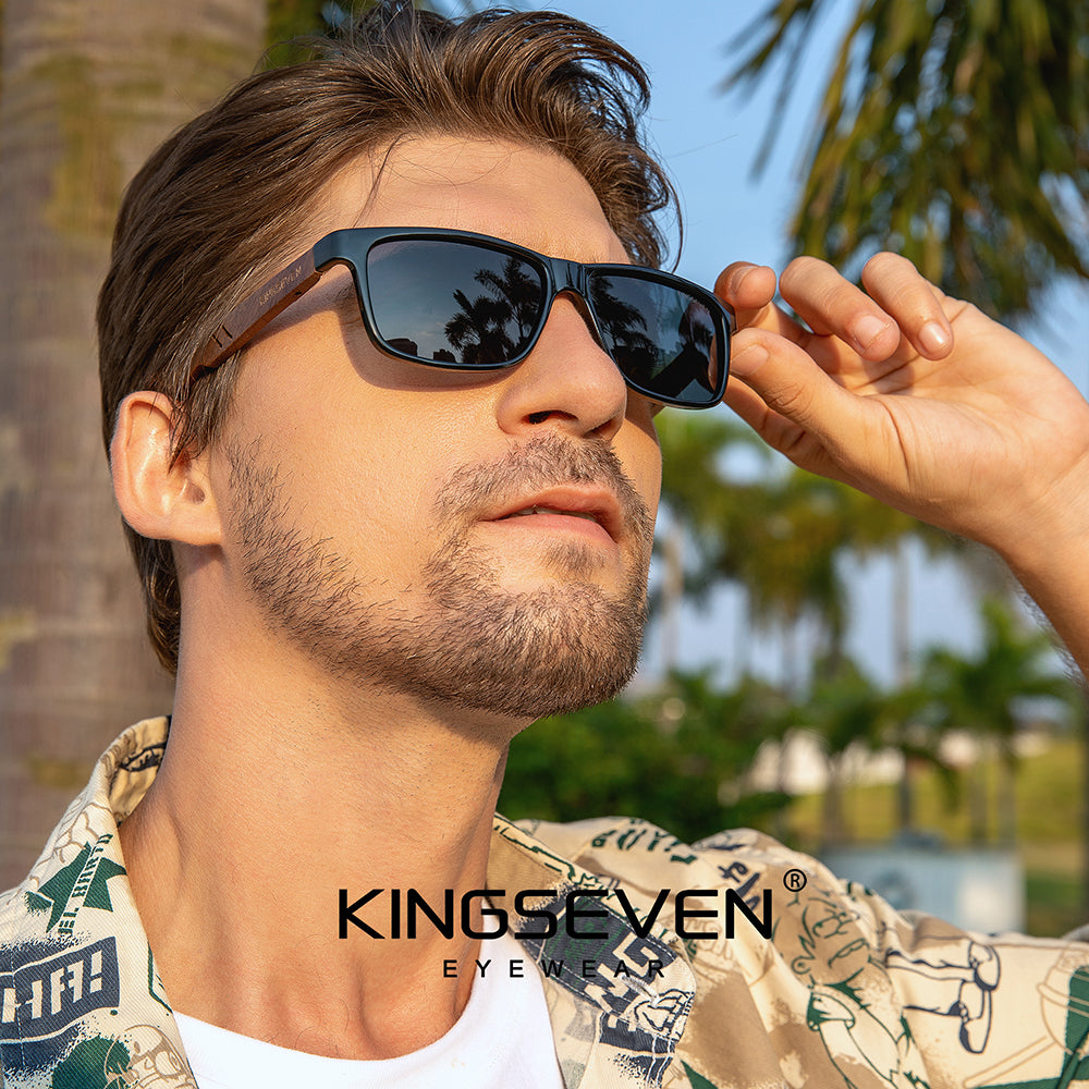 Man wearing KINGSEVEN W5508 sunglasses outdoor