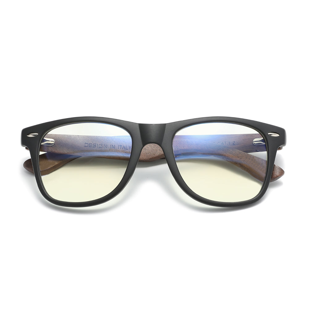 KINGSEVEN W5520 blue light sunglasses wooden frame