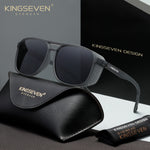 KINGSEVEN LE790 black gray polarized sunglasses for men