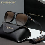 KINGSEVEN LE790 brown polarized sunglasses for men