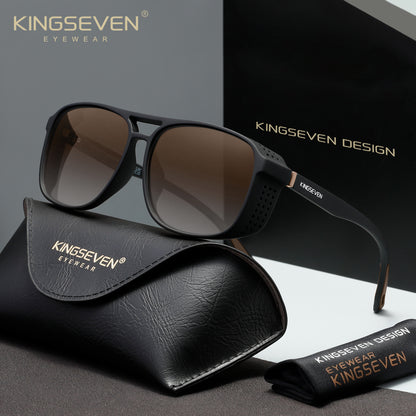KINGSEVEN LE790 brown polarized sunglasses for men