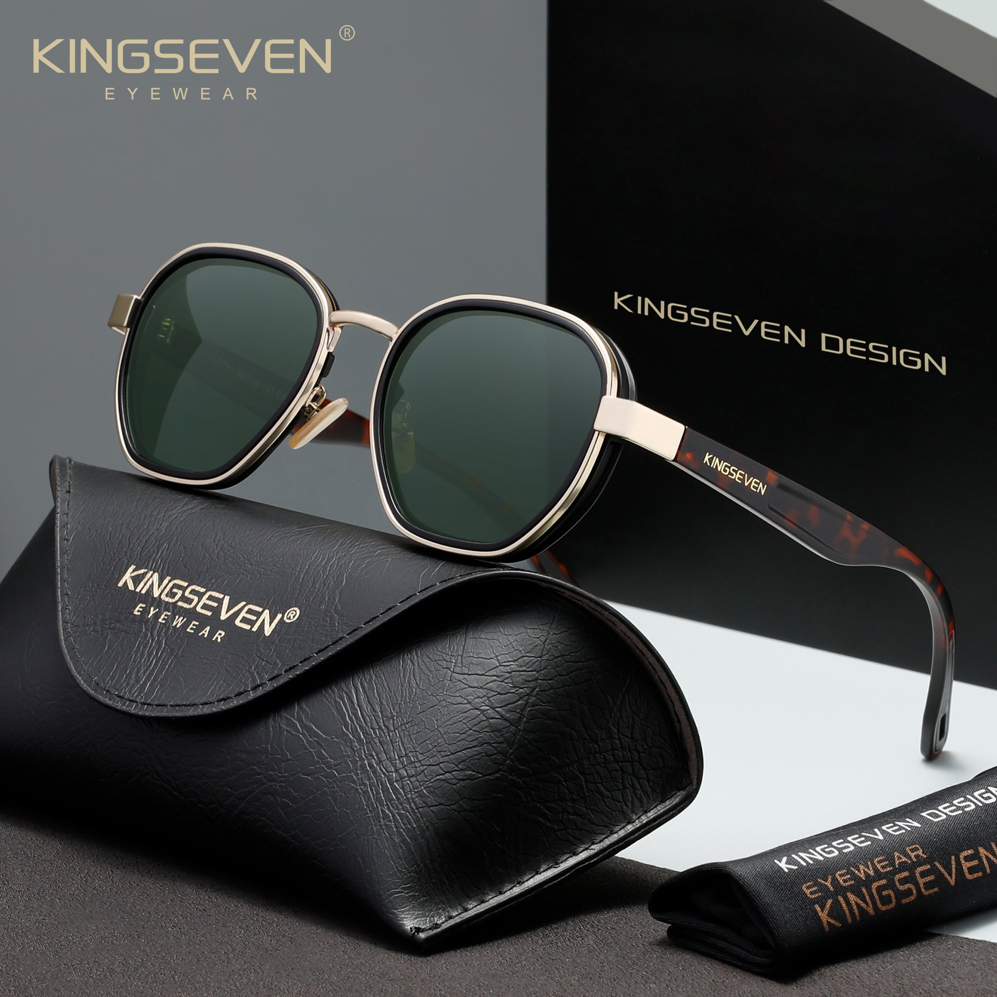 KINGSEVEN LE791 green polarized sunglasses for women