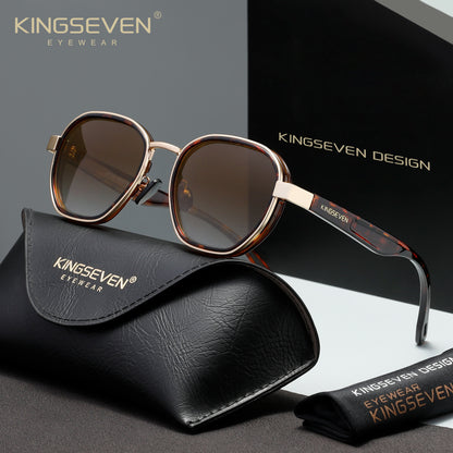 KINGSEVEN LE791 brown polarized sunglasses for women