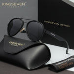 KINGSEVEN LE796 matte black  gray polarized sunglasses for men