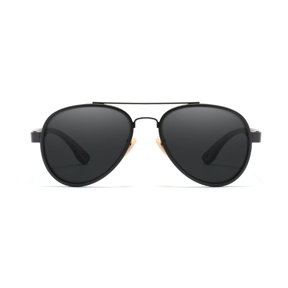 KINGSEVEN LE796 men matte black gray polarized sunglasses aluminum frame