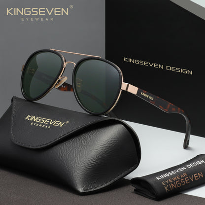 KINGSEVEN LE796 green polarized sunglasses for men