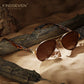 KINGSEVEN LE796 men brown polarized sunglasses aluminum frame
