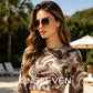 Woman wearing KINGSEVEN N7822 sunglasses outdoor