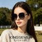 Woman wearing KINGSEVEN N7898 sunglasses outdoor