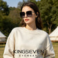 Woman wearing KINGSEVEN N808 sunglasses outdoor
