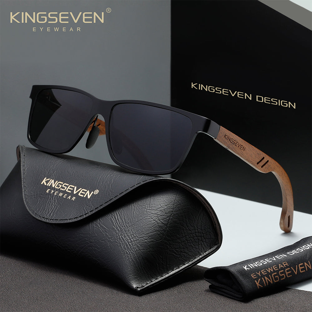 KINGSEVEN W5507 gray polarized sunglasses for men