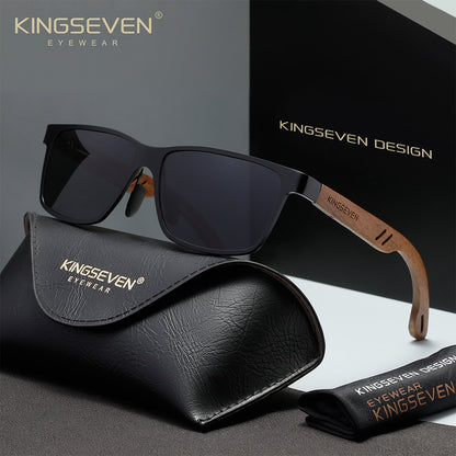 KINGSEVEN W5507 gray polarized sunglasses for men