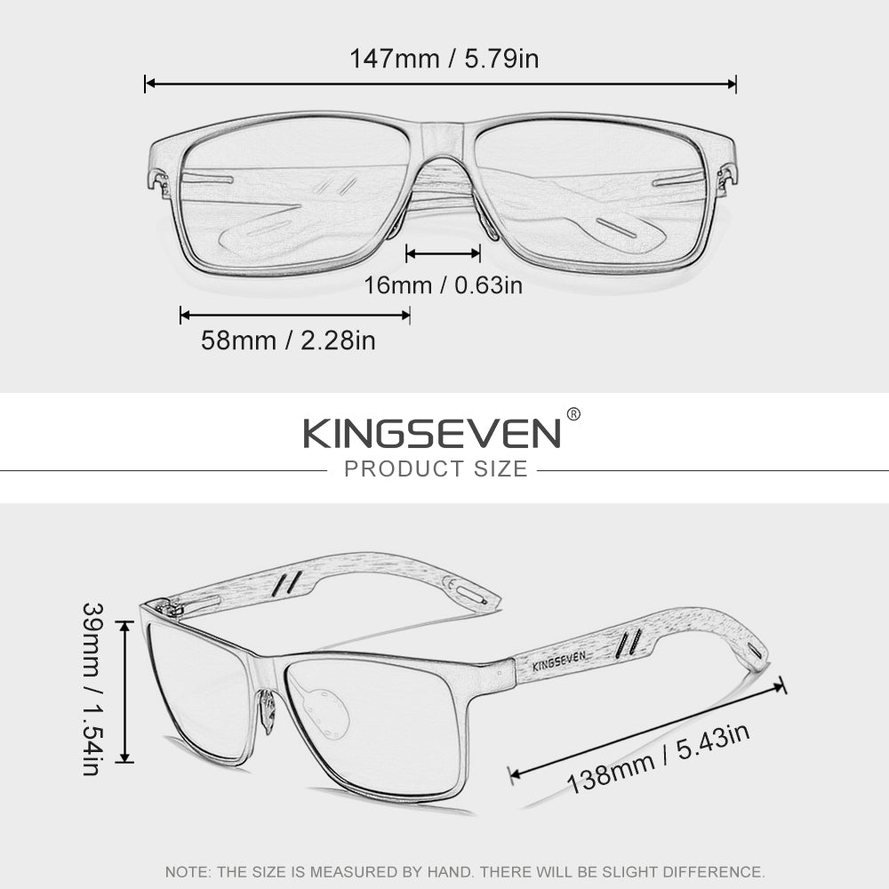 KINGSEVEN W5507 sunglasses size