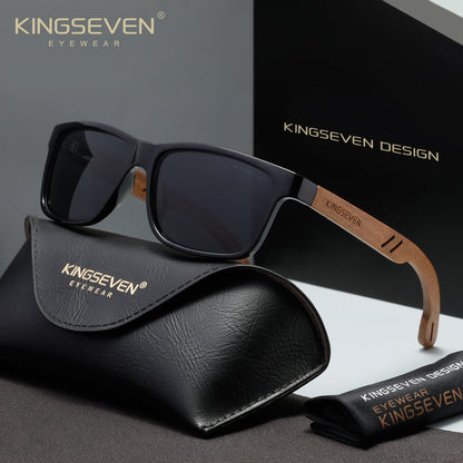 KINGSEVEN W5508 black gray polarized sunglasses