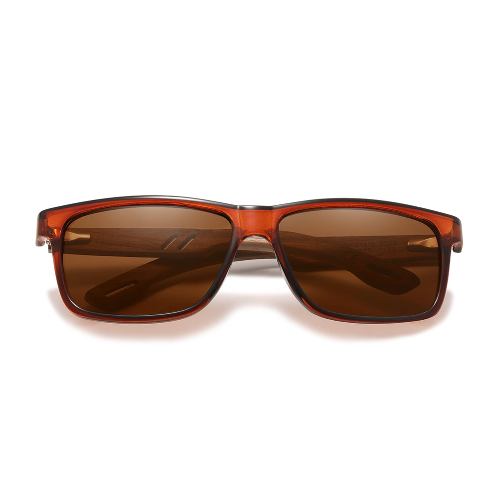 KINGSEVEN W5508 polarized sunglasses wooden frame