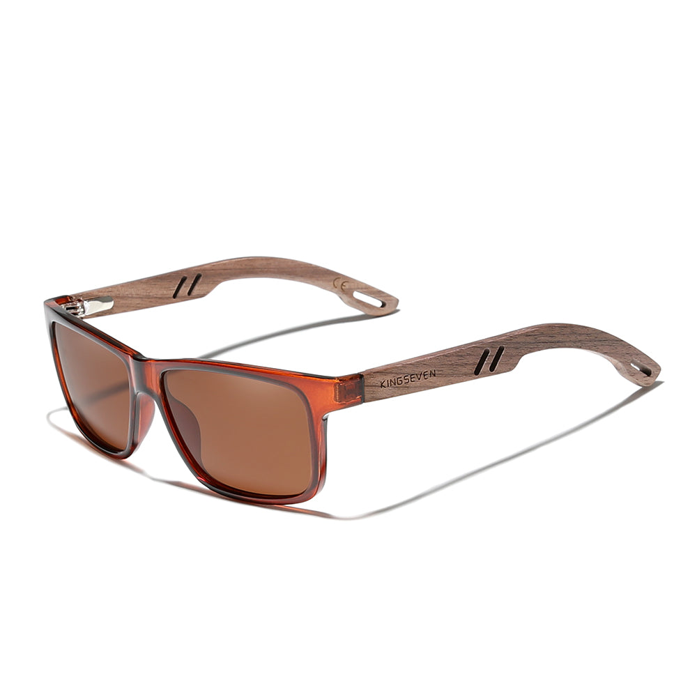 KINGSEVEN W5508 polarized sunglasses wooden frame