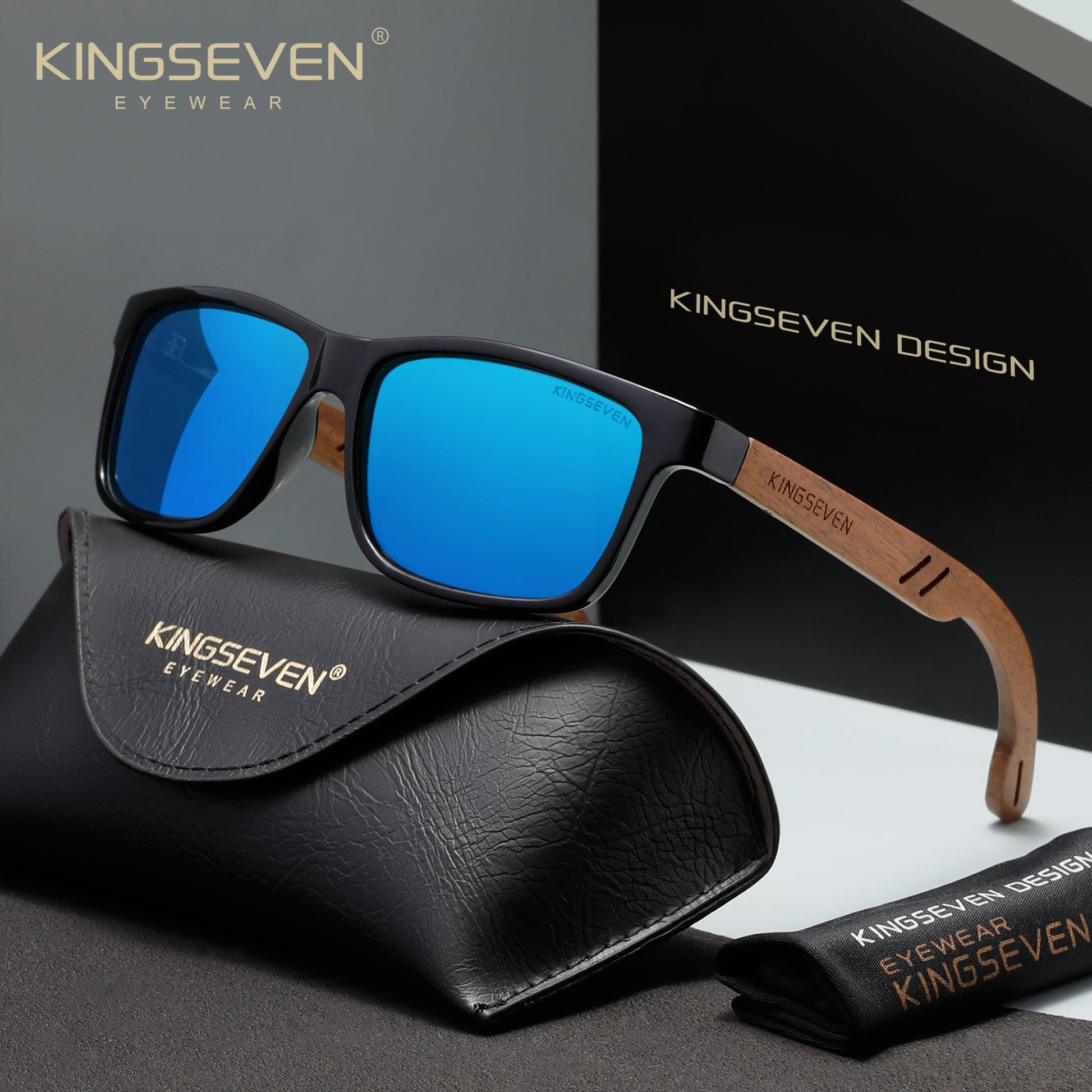 KINGSEVEN W5508 blue polarized sunglasses