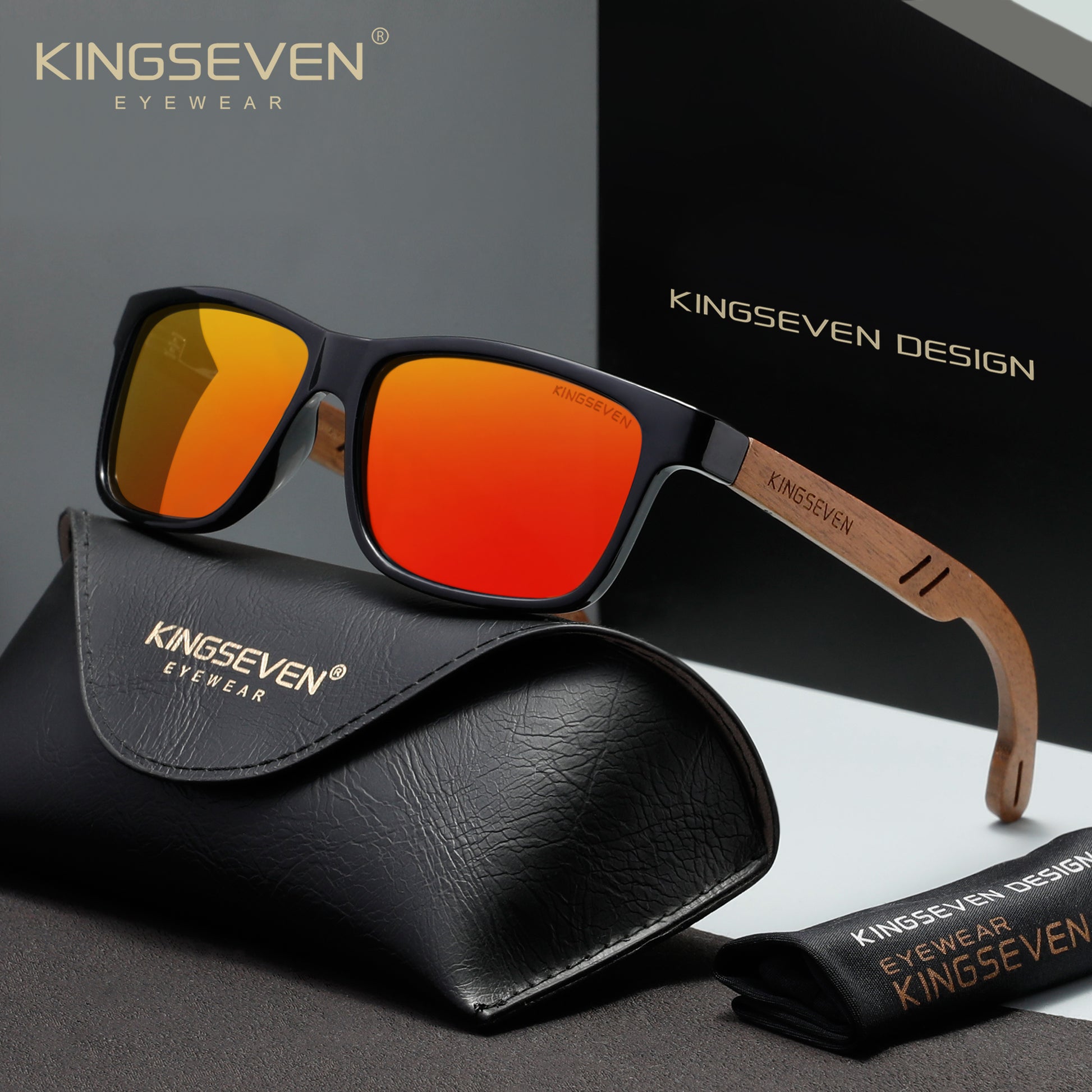 KINGSEVEN W5508 red polarized sunglasses