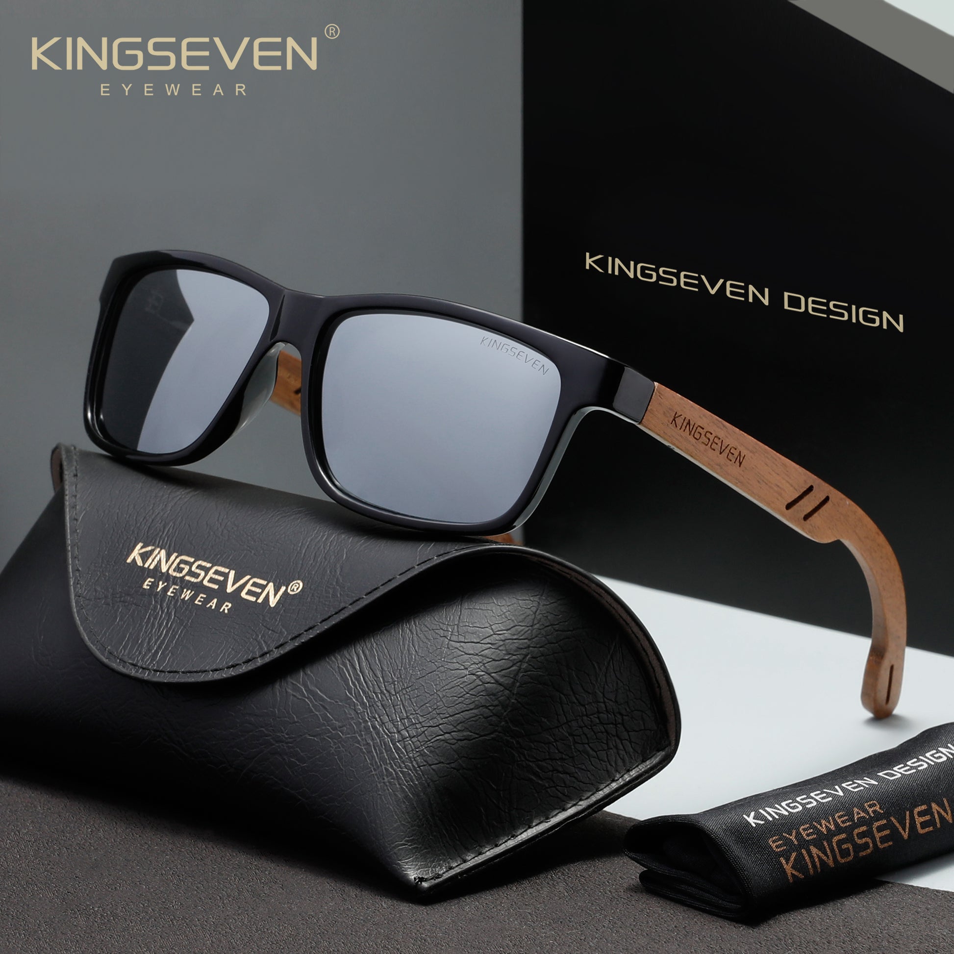 KINGSEVEN W5508 white polarized sunglasses