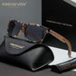 KINGSEVEN W5508 leopard gradient gray polarized sunglasses