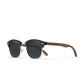 KINGSEVEN W5516 black polarized sunglasses wooden frame
