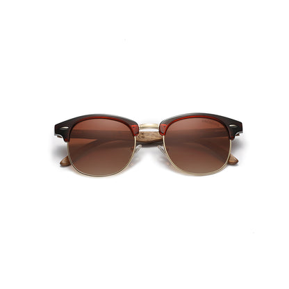 KINGSEVEN W5516 brown polarized sunglasses wooden frame