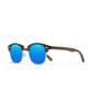 KINGSEVEN W5516 blue polarized sunglasses wooden frame