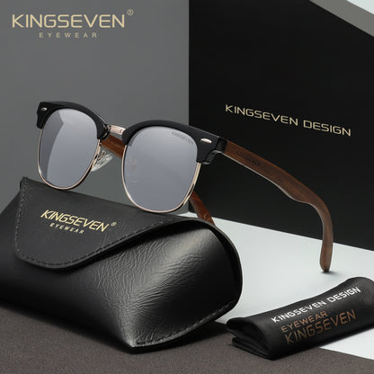 KINGSEVEN W5516 silver polarized sunglasses