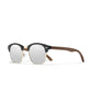 KINGSEVEN W5516 silver polarized sunglasses wooden frame