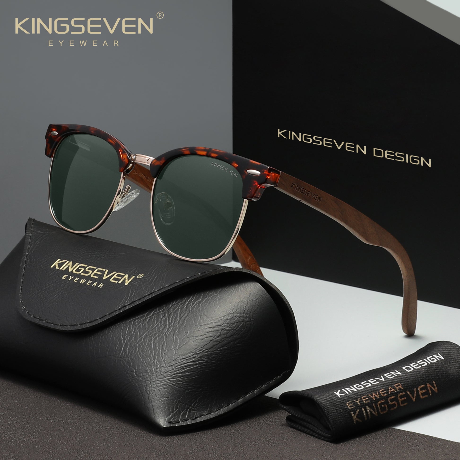 KINGSEVEN W5516 green polarized sunglasses