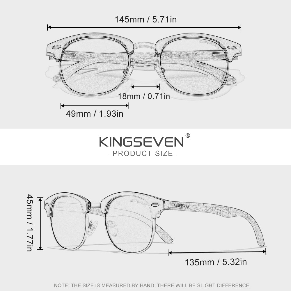 KINGSEVEN W5516 sunglasses size