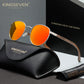 KINGSEVEN W5519 silver red polarized sunglasses