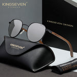 KINGSEVEN W5519 black white polarized sunglasses