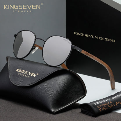 KINGSEVEN W5519 black white polarized sunglasses