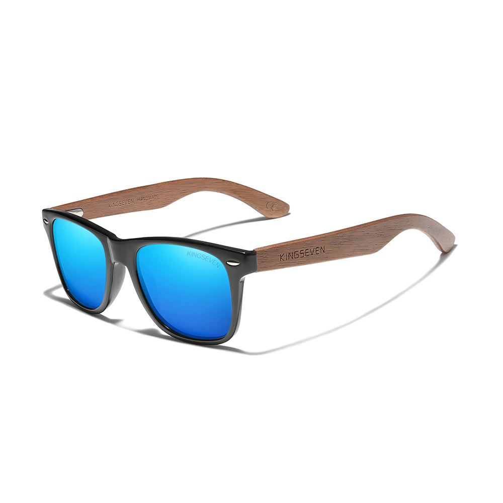 KINGSEVEN W5520 polarized sunglasses wooden frame