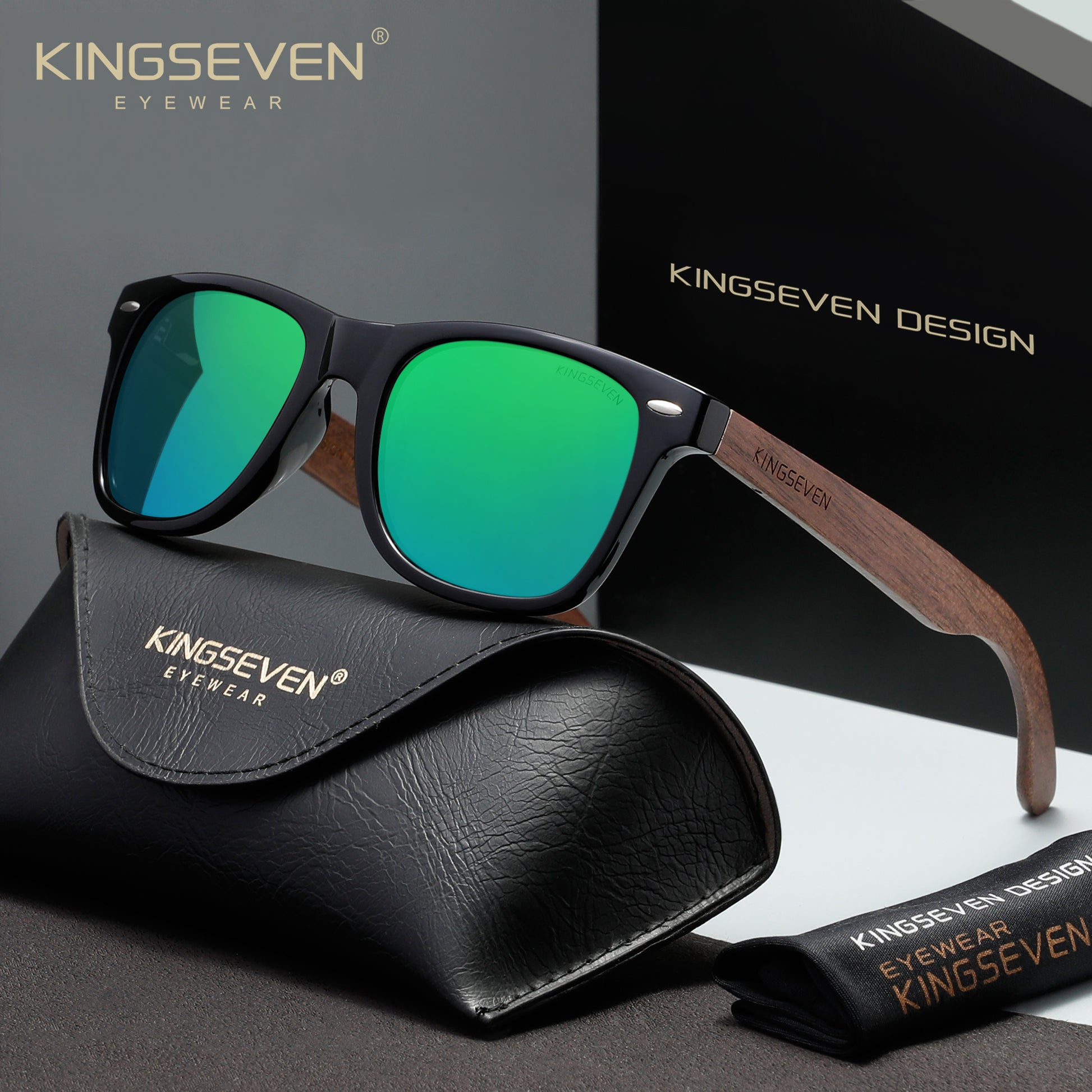 KINGSEVEN W5520 green polarized sunglasses