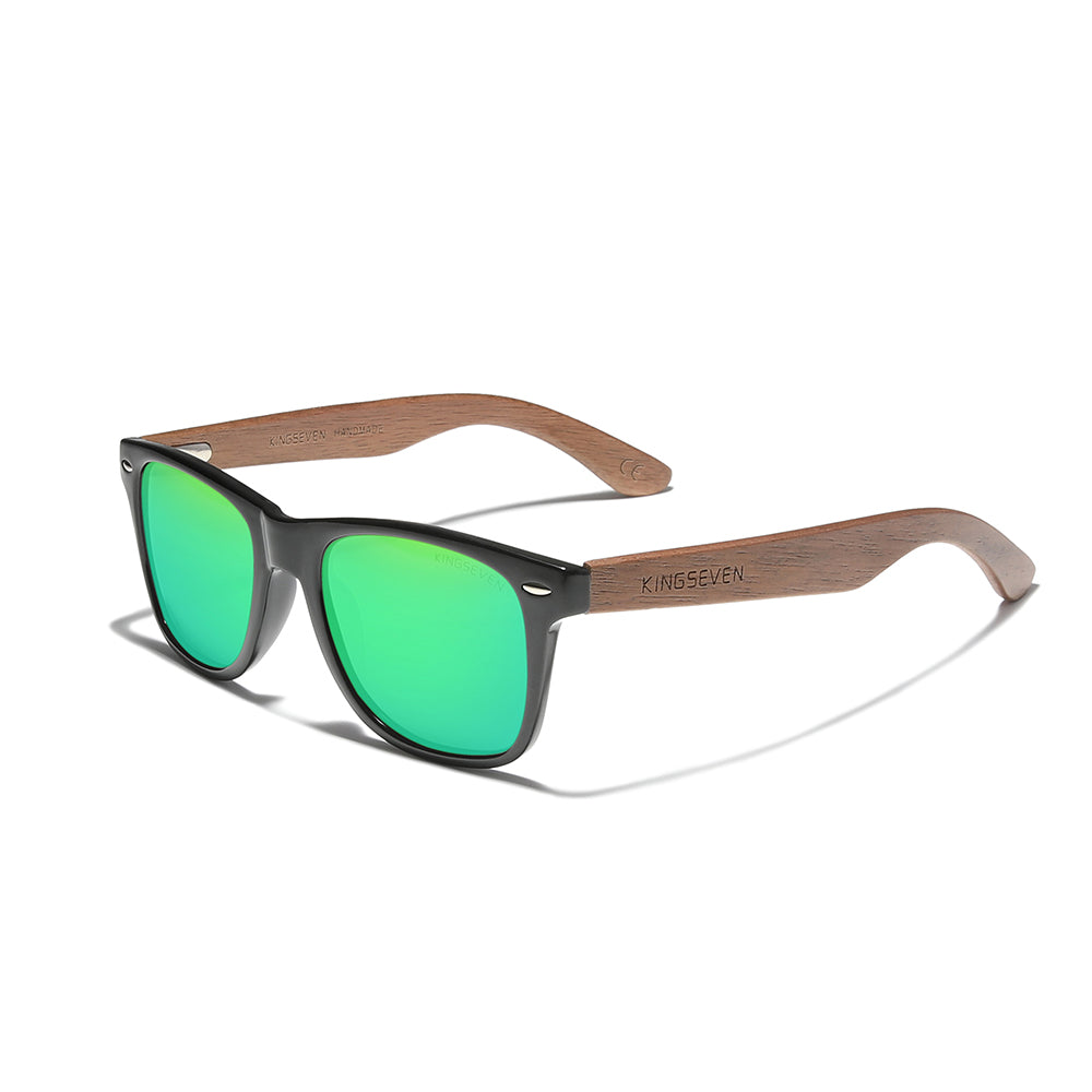 KINGSEVEN W5520 polarized sunglasses wooden frame