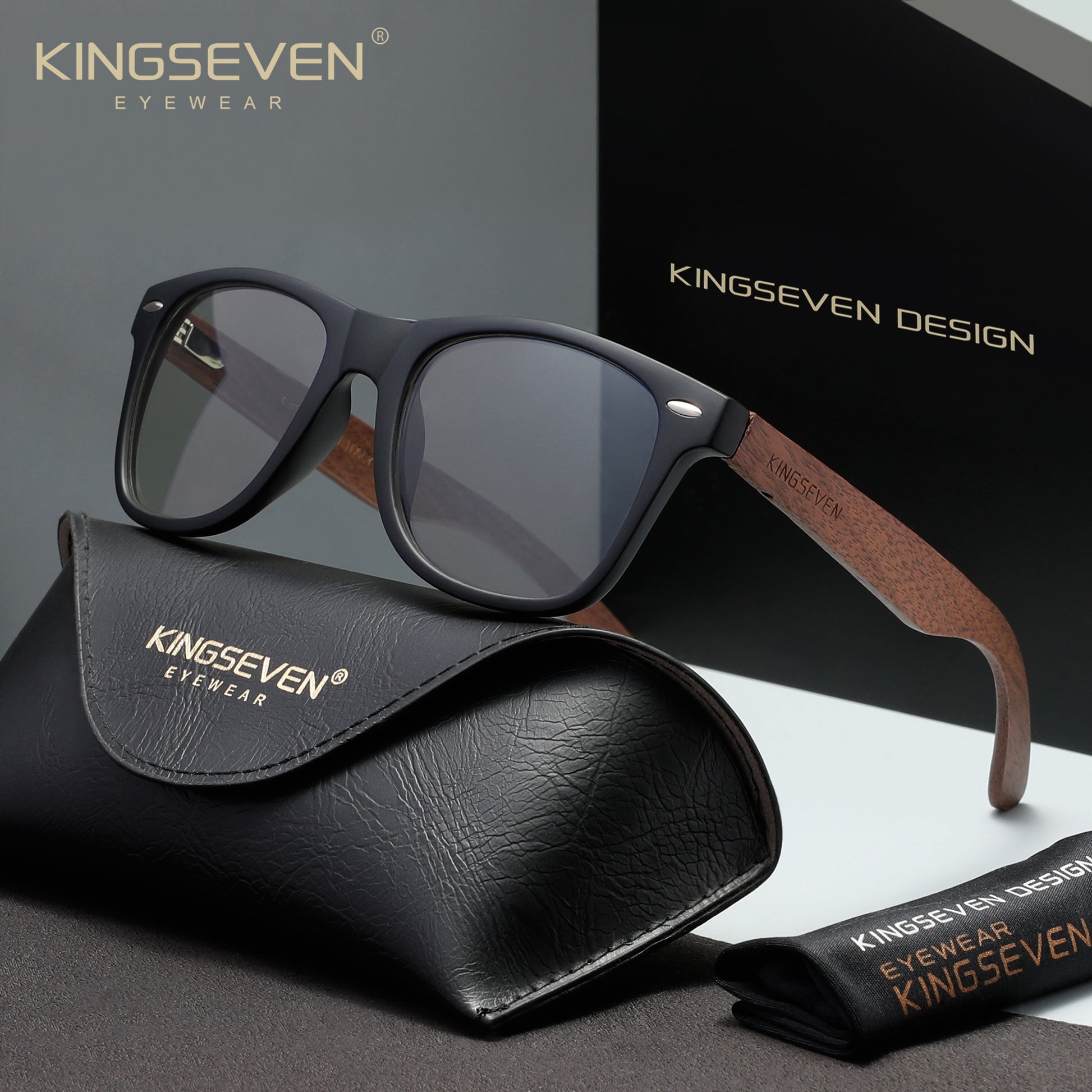 KINGSEVEN W5520 black 45% blue light sunglasses