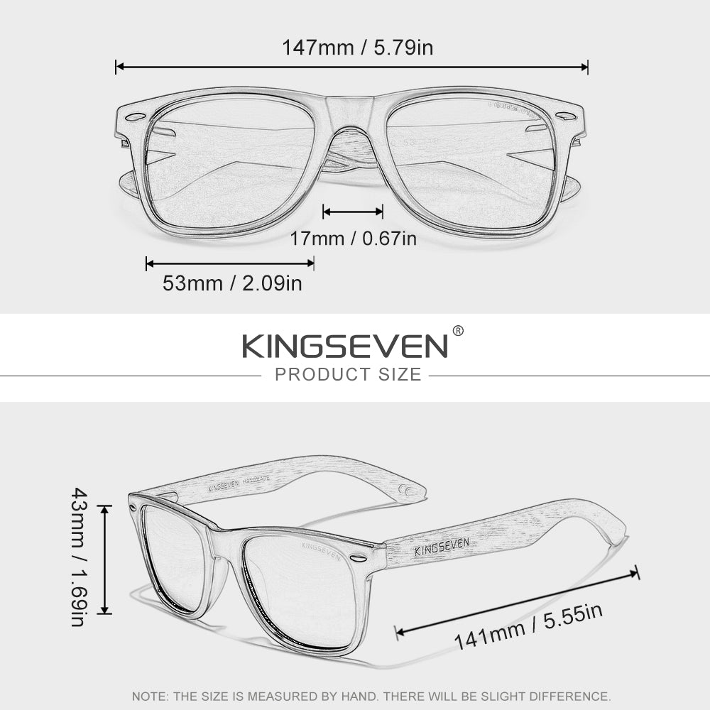 KINGSEVEN W5520 sunglasses size