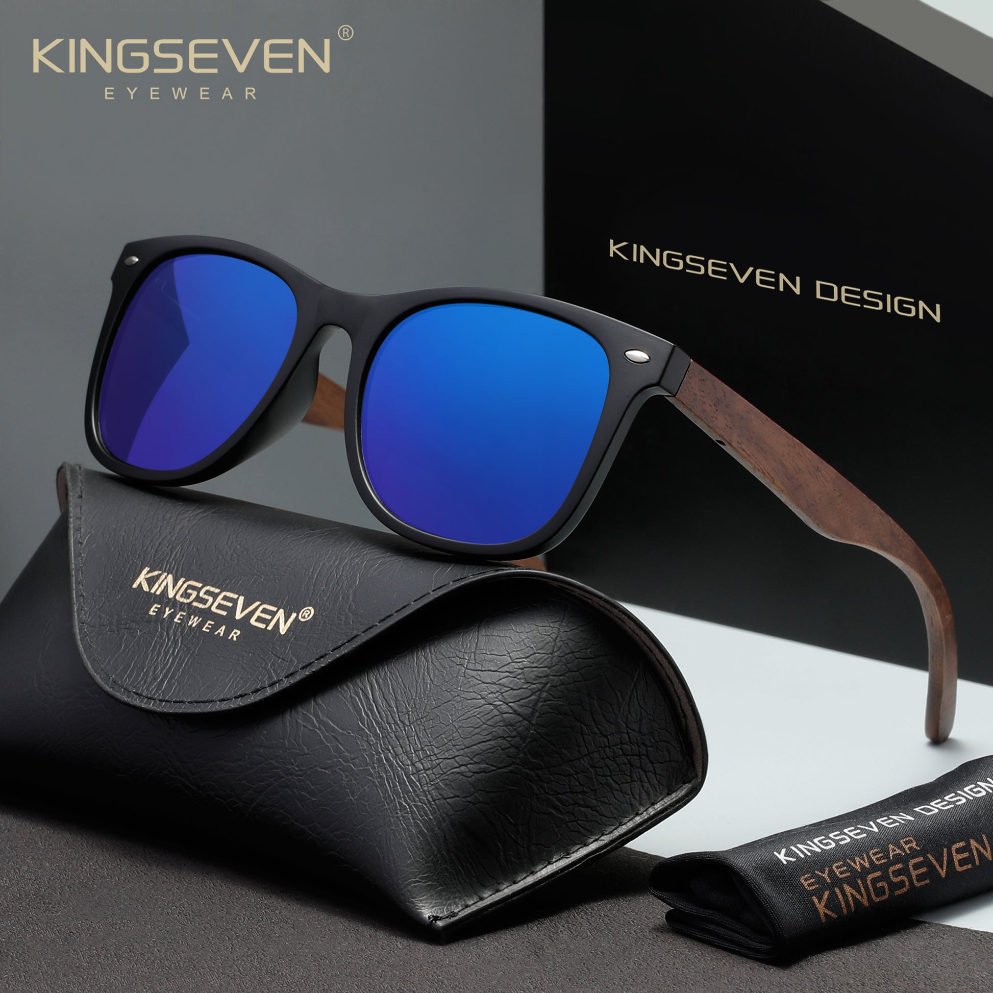 KINGSEVEN W5523 blue polarized sunglasses