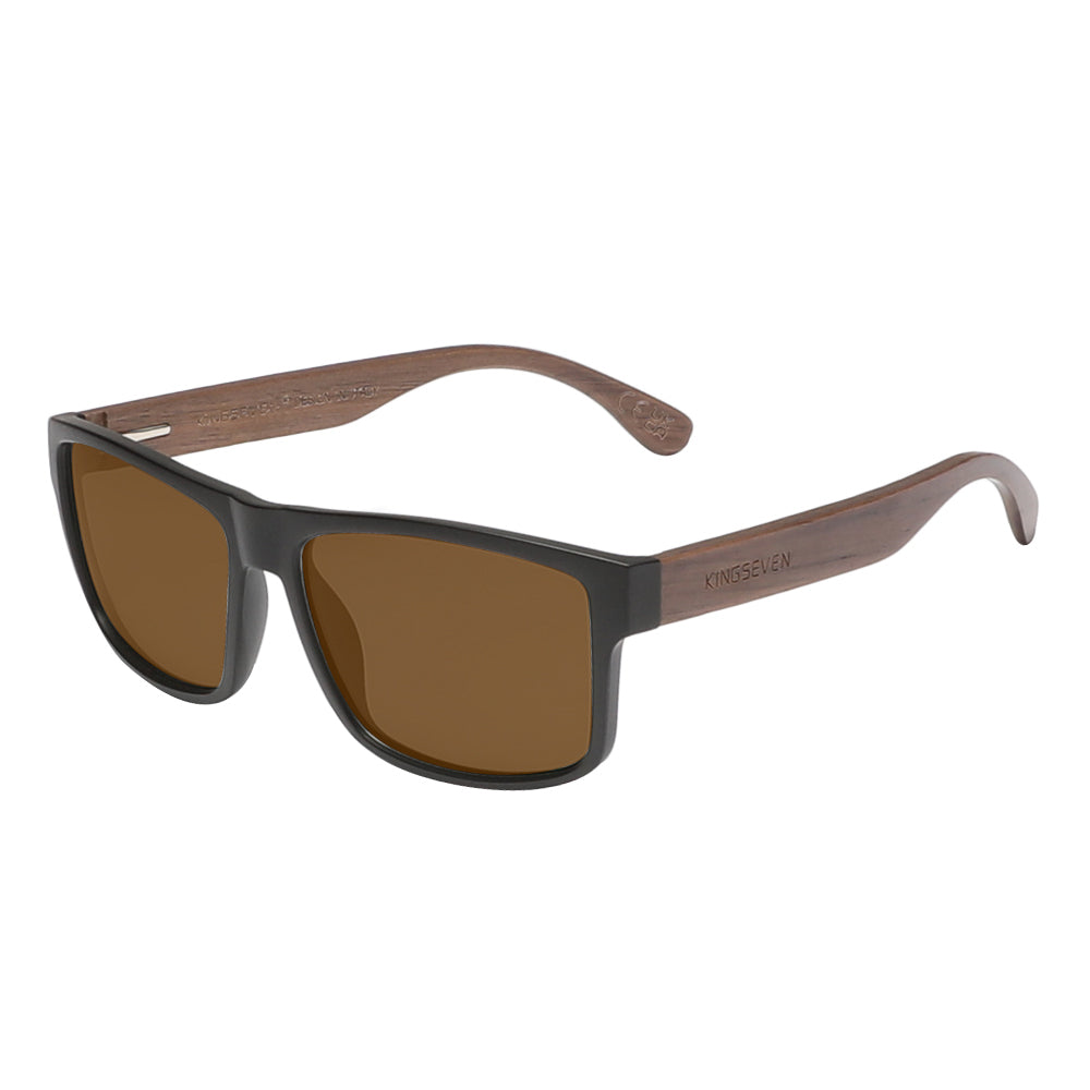 KINGSEVEN W5669 polarized sunglasses wooden frame