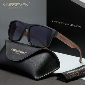 KINGSEVEN W5669 gradient gray polarized sunglasses