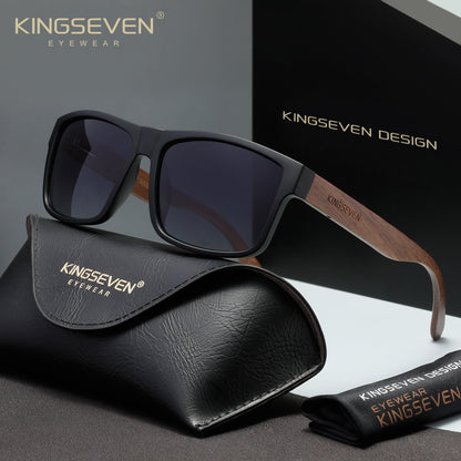 KINGSEVEN W5669 gradient gray polarized sunglasses