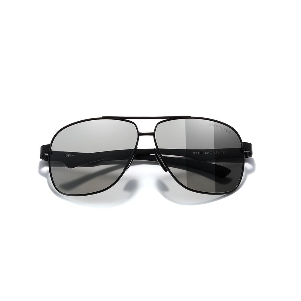  KINGSEVEN N7188 black photochromic polarized lens UV400 protection