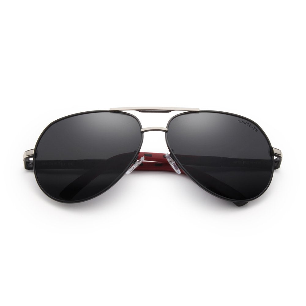  KINGSEVEN K725 silver gray polarized lens UV400 protection