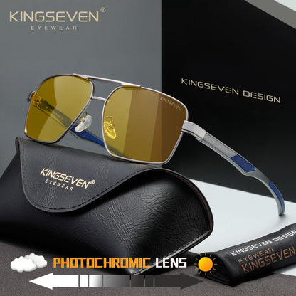 KINGSEVEN N7719 gun brown Night Vision sunglasses for men